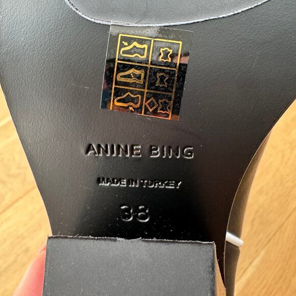 Anine Bing Black Mid Calf Tania Western Boots EU 38/ 7.5 US NEW - Picture 13 of 13